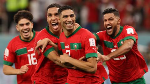حكيمي يعلق على مجموعة المغرب في بطولة أمم